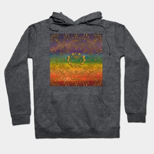 Rainbow Mandala with Lotus Flower Hoodie